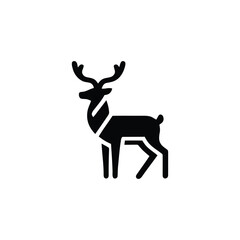 Striking Vector Silhouette of a Majestic Deer