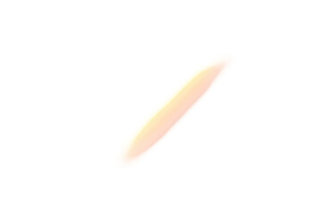 Warm light lens flare or beam overlay with transparent background, glowing abstract streak for visual effects