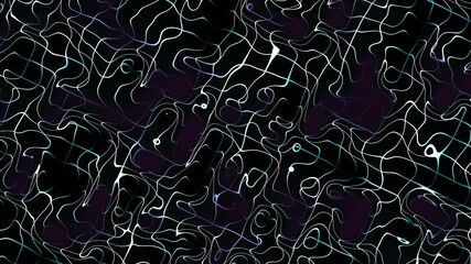 A chaotic neon grid effect where energy lines fracture and twist like a glitching digital reality quantum grid - Powered by Adobe