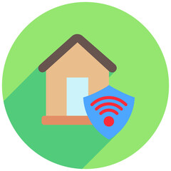 Home Security Mini Illustration Icon. Use For Modern Concept, Print, Ui, Ux Kit, Web And App Development. Vector Related To Technology, Smart Home And More