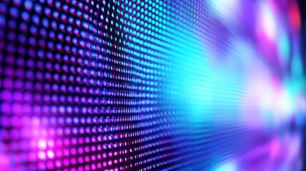 Obraz premium Close-up of a Vibrant LED Screen Displaying Bright Colors, Perfect for Technological and Modern Backgrounds
