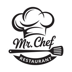 Chef design logo vector