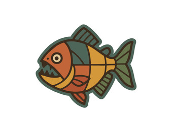 Rainforest Badge Illustration Vector Asset by AZ for UI/UX, Emblem, Patch, Logo, Print