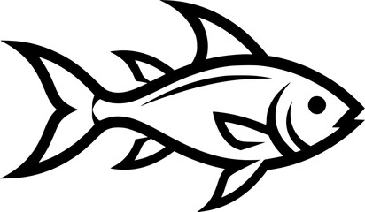 Angelfish - High Quality Vector Logo - Vector illustration ideal for T-shirt graphic
