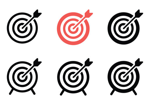 Modern business and tech line icons: education, marketing, security, ideas