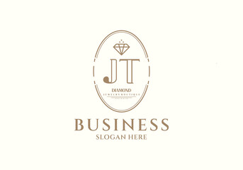 Initial JT Legacy Diamonds Business Logo for Jewelry Boutique	

