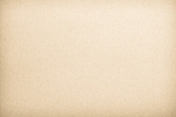 Old paper vintage texture surface for background. Recycle pale brown paper texture, Cream color recycled kraft paper texture blank with copy space for text.