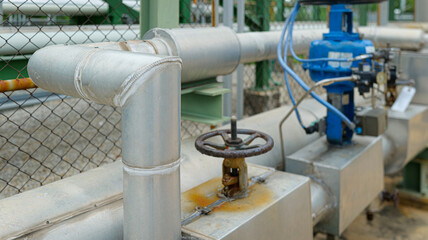 An insulated pipeline covers chemical pipes to retain heat, ensuring efficiency, safety,