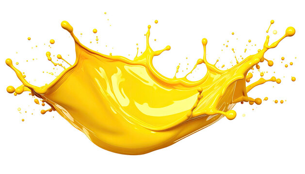 Glossy golden liquid bursts, with a vibrant, detailed splash