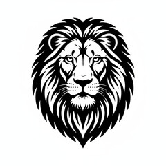 Obraz premium lion head vector illustration