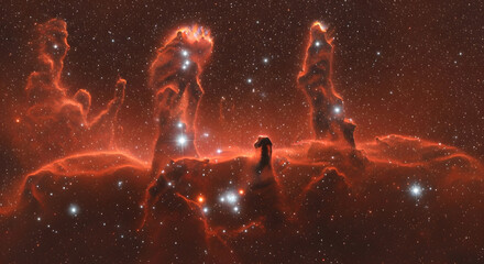 Infrared Style Realism of the Pillar's of Creation