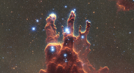 Zoomed-In Star Formation Inside the Pillar's of Creation