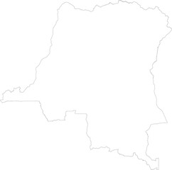 DEMOCRATIC REPUBLIC OF THE CONGO MAP with its administrative divisions and regions