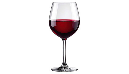 Elegant red wine in tall glass, black backdrop