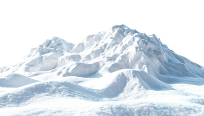 Snow-covered mountains under bright sunlight with dark sky
