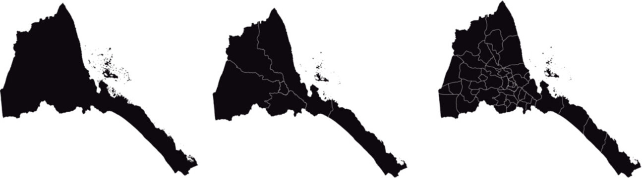 ERITREA MAP with its administrative divisions and regions