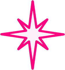Cute Neon Star Icon: Fun Glow Effect Design