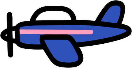 Cute Airplane Icon: Fun Travel Adventure Design