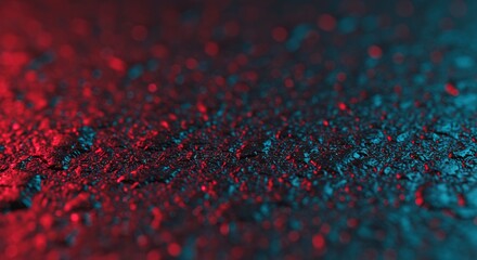Textured Surface with Red and Blue Lights