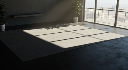 Bright Interior Space with Natural Light and Minimalist Design