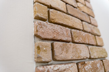 Obraz premium アンティーク調ブリック壁｜ナチュラル背景