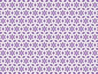 Delicate star and diamond pattern in shades of purple.