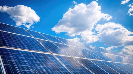 Harnessing solar power renewable energy solutions in open fields nature landscape bright sky sustainability