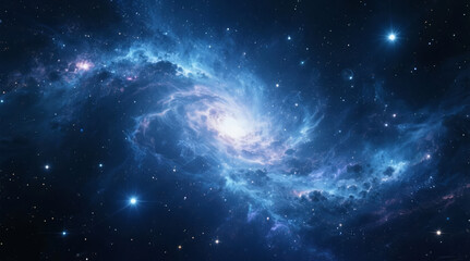 Obraz premium Universe starry sky Milky Way exploration tech-savvy PPT background