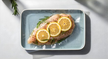 chicken  fillets packaged in a vacuum seal. 