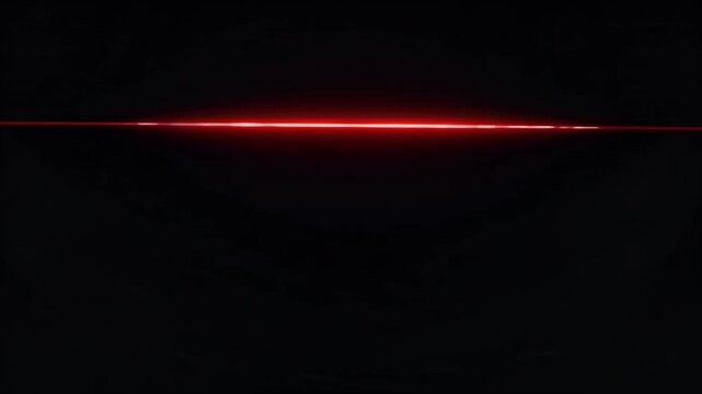 glowing 4k digital animation two parallel red light beams dark background creating futuristic sci fi visual effect suitable tech design themes