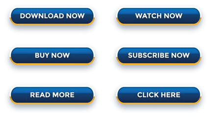 Vector set of modern trendy colorful buttons with gradient design, creative web interface UI icons, read more, learn more, buy now, download, watch now, book elements