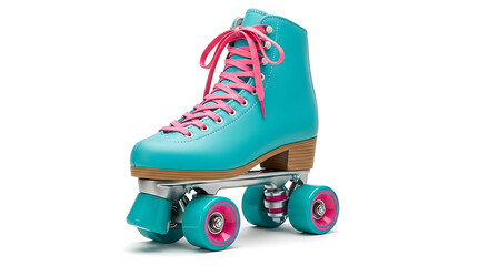 roller skates on white background