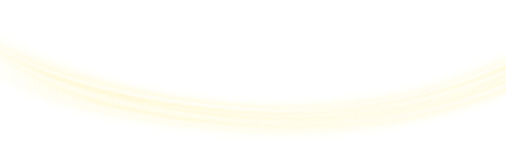 Warm golden yellow light streak with glowing gradient. Elegant and minimalist energy concept