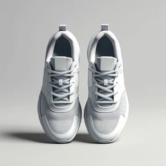 Modern Running Shoes Mockup on Minimal Background