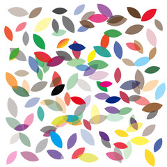 seamless pattern with autumn leaves