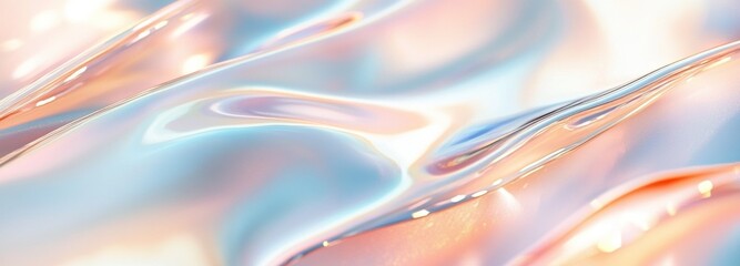 Pearlescent colors blend seamlessly to create a tranquil and ethereal aesthetic for calming visual experiences