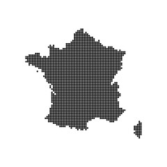 map of france. modern dotted france map for design, presentation, and infographics. clean and simple map. france map vector editable in EPS format