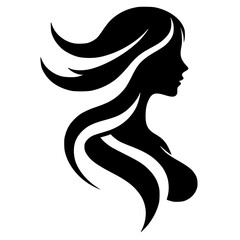 Woman logo silhouette