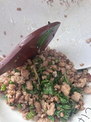 rice, thai food, beef, pork