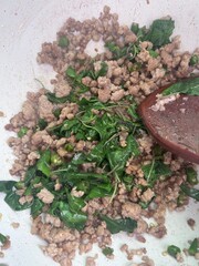 thai food, pork, beef