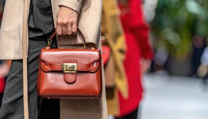 Street style – Purse detail before a fashion show during Milan Fashion Week