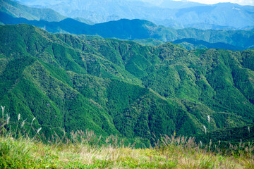 
茶臼山高原から見る奥三河の山々
