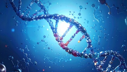 Molecular structure background. Abstract background with molecule DNA. Medical, science and technology concepts illustration