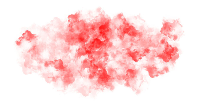 Soft Red Fog Overlay Element, Gentle red smoke cloud for cinematic and creative designs
