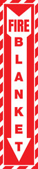 16 Fire Blanket Sign With Dow...