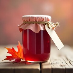 Homemade Autumn Jam with Tag