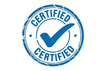 Guaranteed approval badge with a prominent checkmark symbol