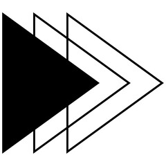 black and white arrows - Black and Black Double Arrow Geometric Design