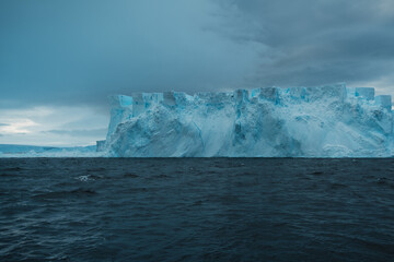 Crystal Clear Ice Formations in the Antarctic Light
