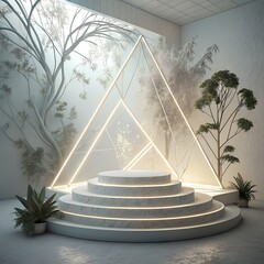 modern house in the garden